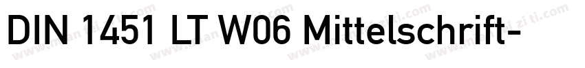 DIN 1451 LT W06 Mittelschrift字体转换